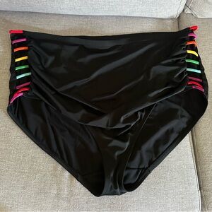 Lane Bryant Black Swim Suit Bottoms